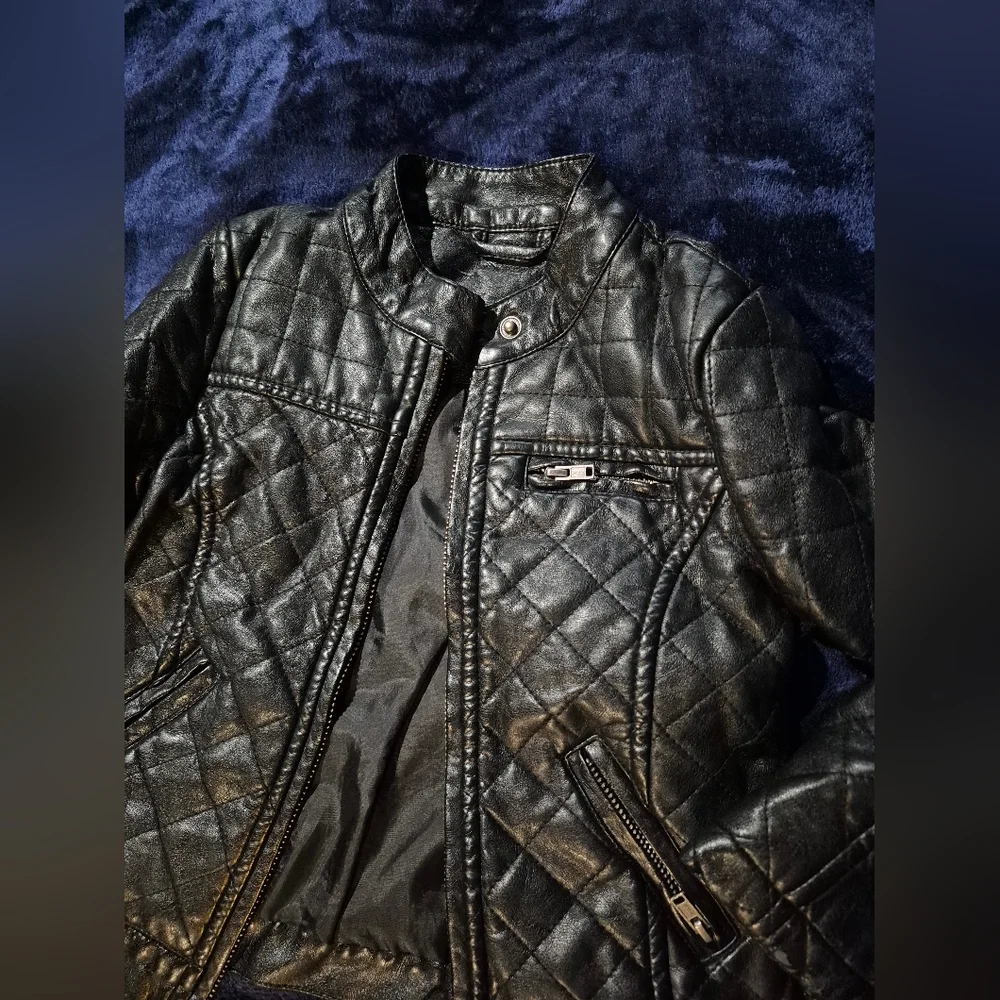 JCPenney Black Quilted Kids Jacket